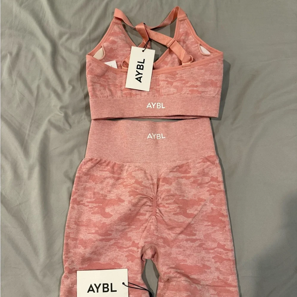 AYBL Blush Camo Workout Set - Picture 2 of 2
